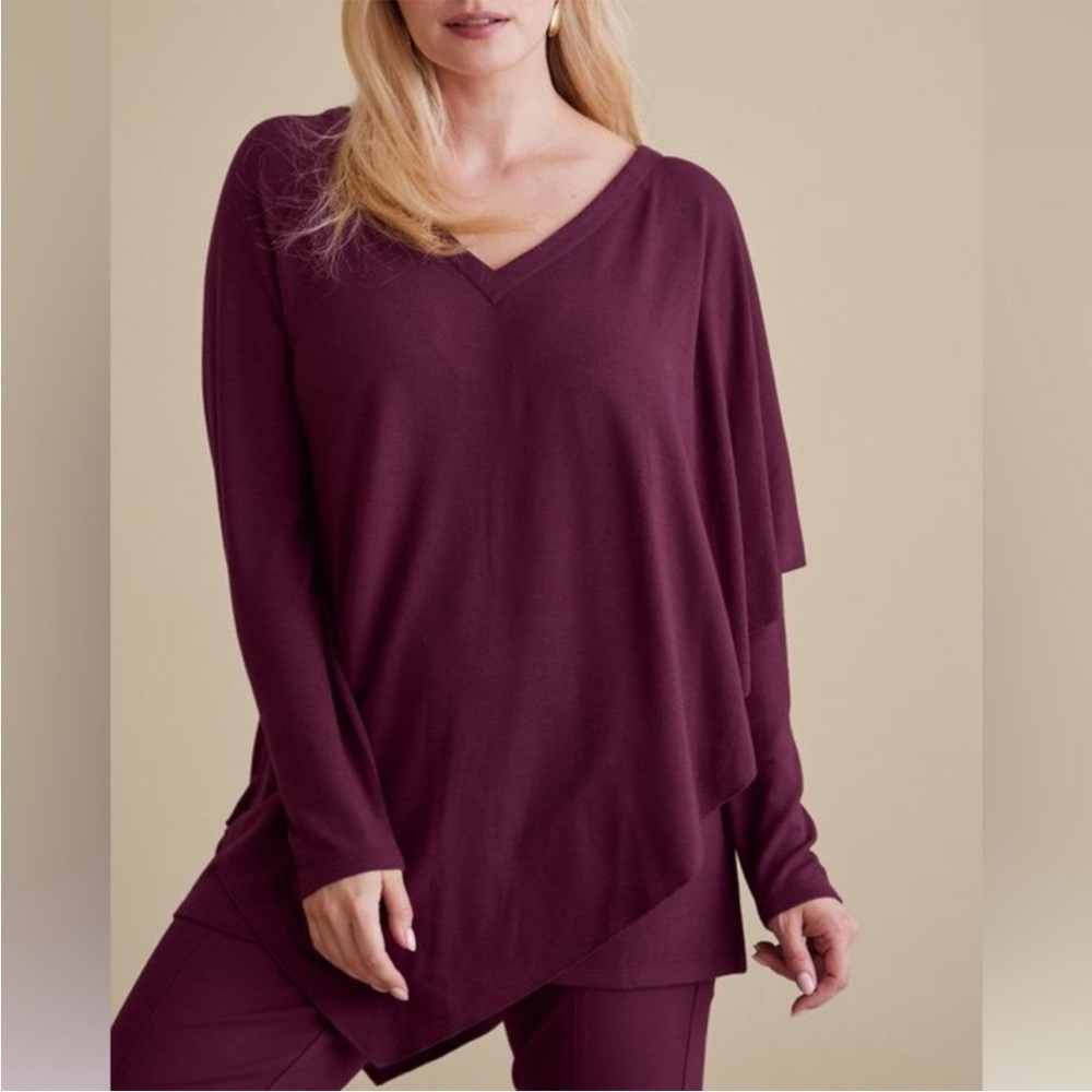 Soft Surroundings‎ Madeline Tunic Asymmetrical Top Medium